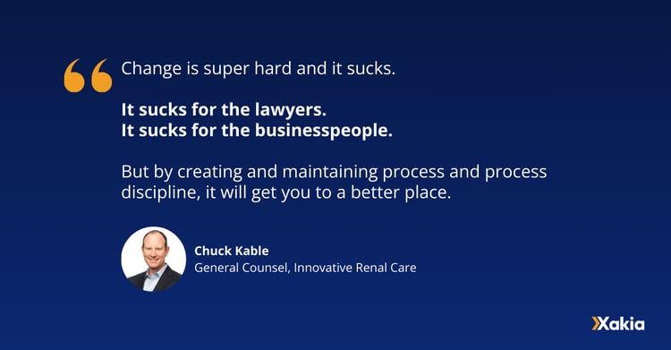 Xakia x In House Connect Small Teams Webinar Quote Change for Lawyers