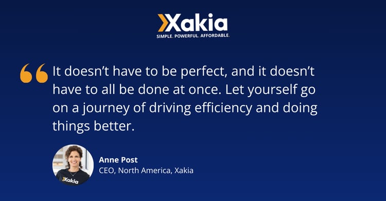 Xakia x In House Connect Small Teams Webinar Quote Journey of Driving Efficiency