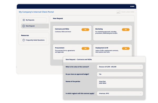 Matter management software with legal intake and triage feature